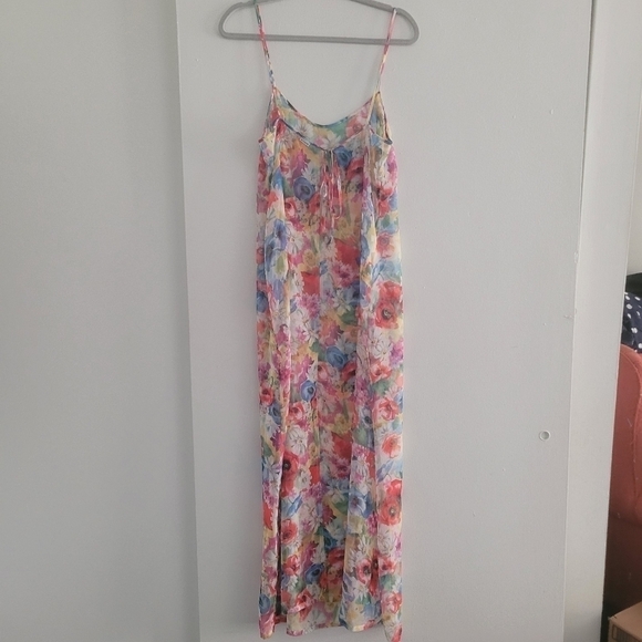 Shan floral tie back maxi slip size 4 - Picture 6 of 8